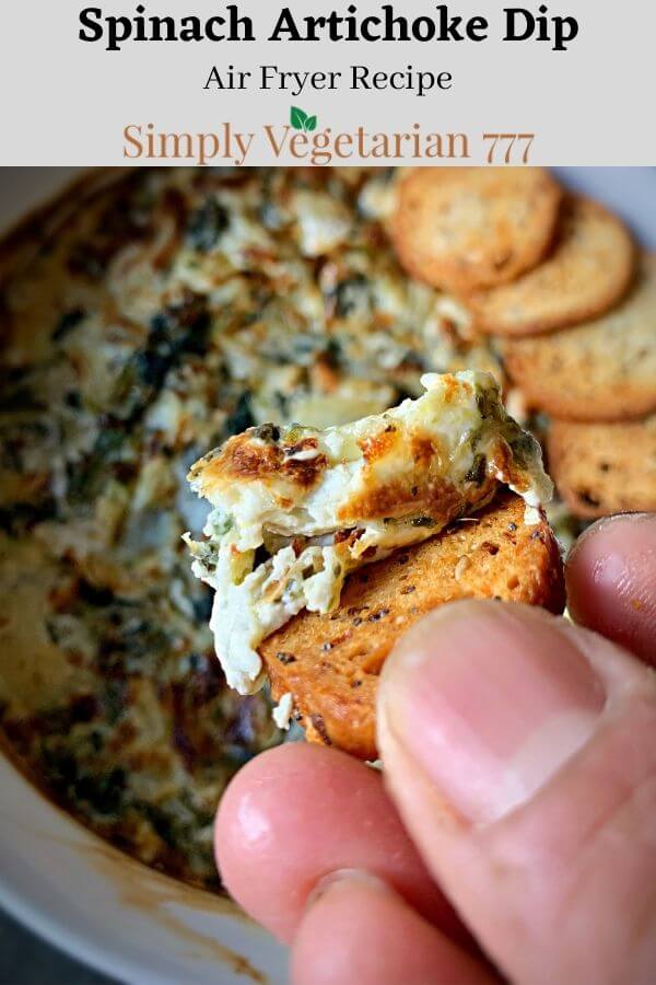 how to make spinach artichoke dip in air fryer?