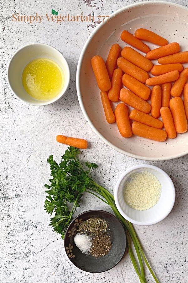 air fryer roasted carrots ingredients