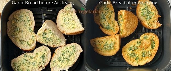 how to make garlic bread in air fryer?