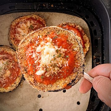 how to make eggplant parmesan in air fryer?