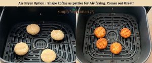 how to make kofta in air fryer?