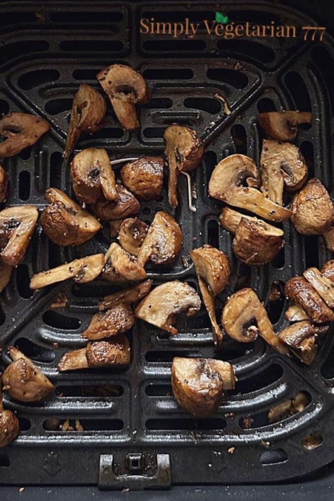 These garlic butter mushrooms are so easy to make in air fryer. A great side to any dinner meal.