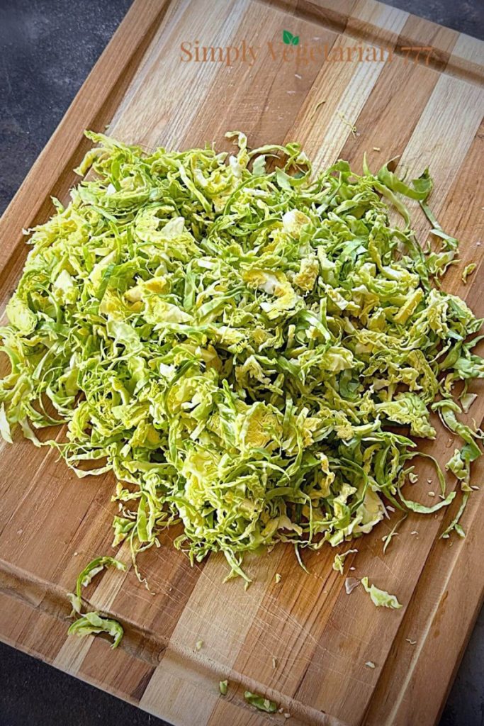 How to shave brussel sprouts?