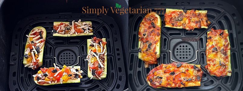 can i make zucchini pizza boats in air fryer?