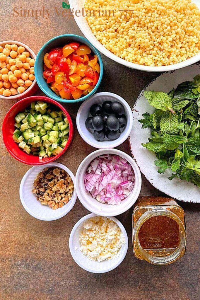 what are the ingredients of israeli couscous salad?