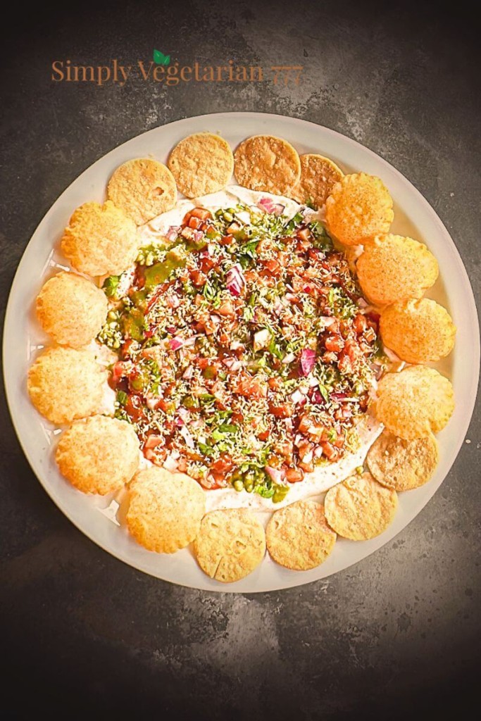 Chaat dip board for parties